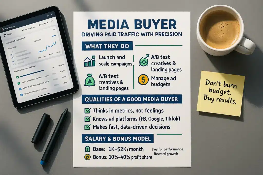 Cog #5: Media Buyer – Your Traffic & Optimization Expert - affiliate marketing 