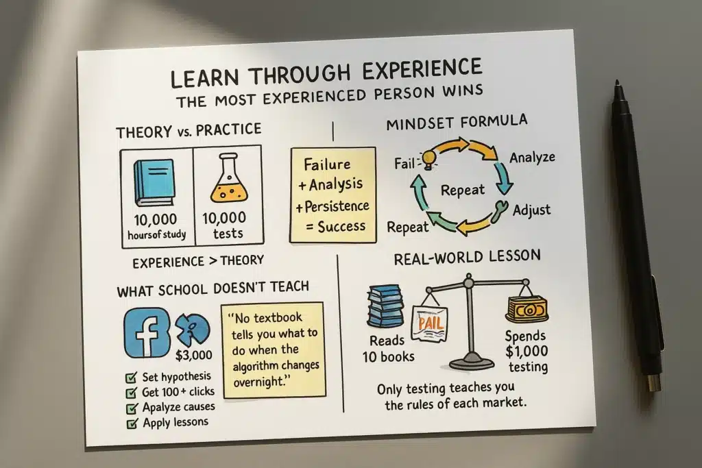 Learn Through Experience: The Most Experienced Person Wins
