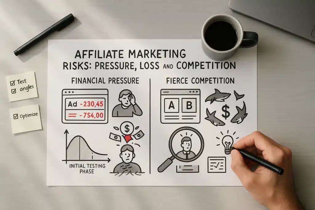affiliate marketing - Financial Pressure & Risk of Loss – Not for the Faint of Heart