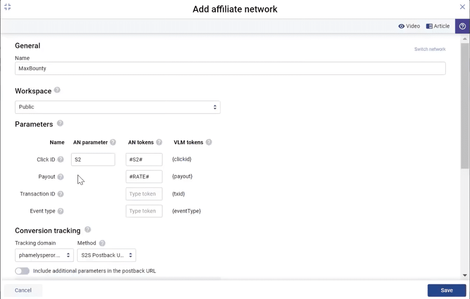 affiliate tracking