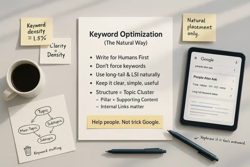 Natural Keyword Optimization – Serve the Reader, Not Just the Bot