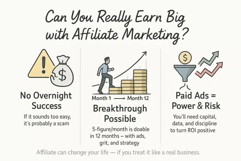 Potential for Breakthrough Income (Relatively) Quickly with affiliate marketing 