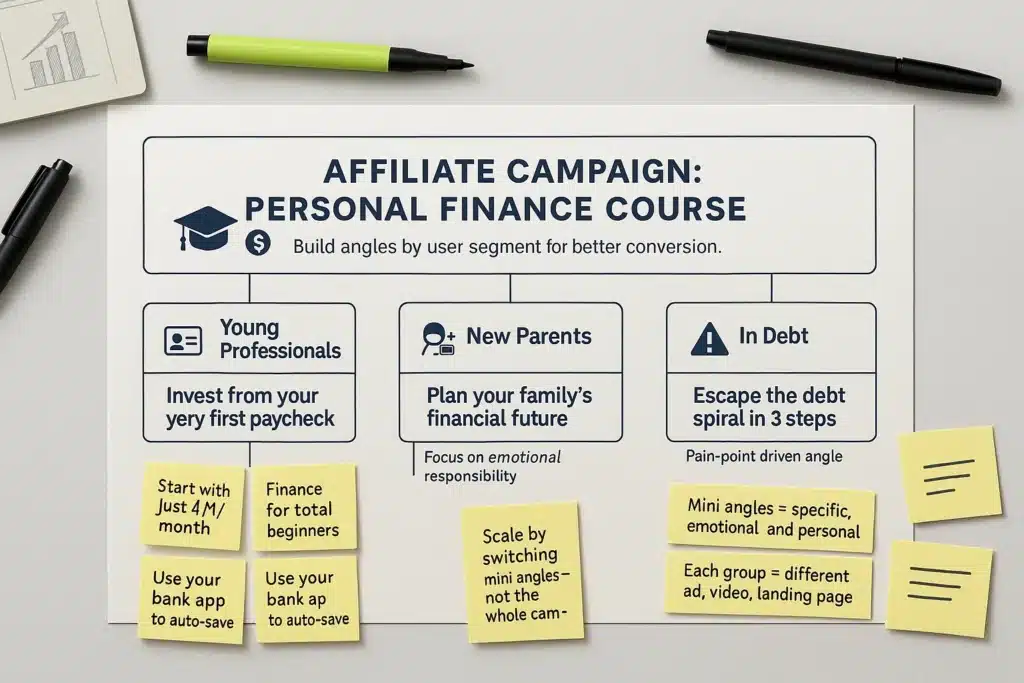 Deploying Angles and Mini Angles in Affiliate Campaigns