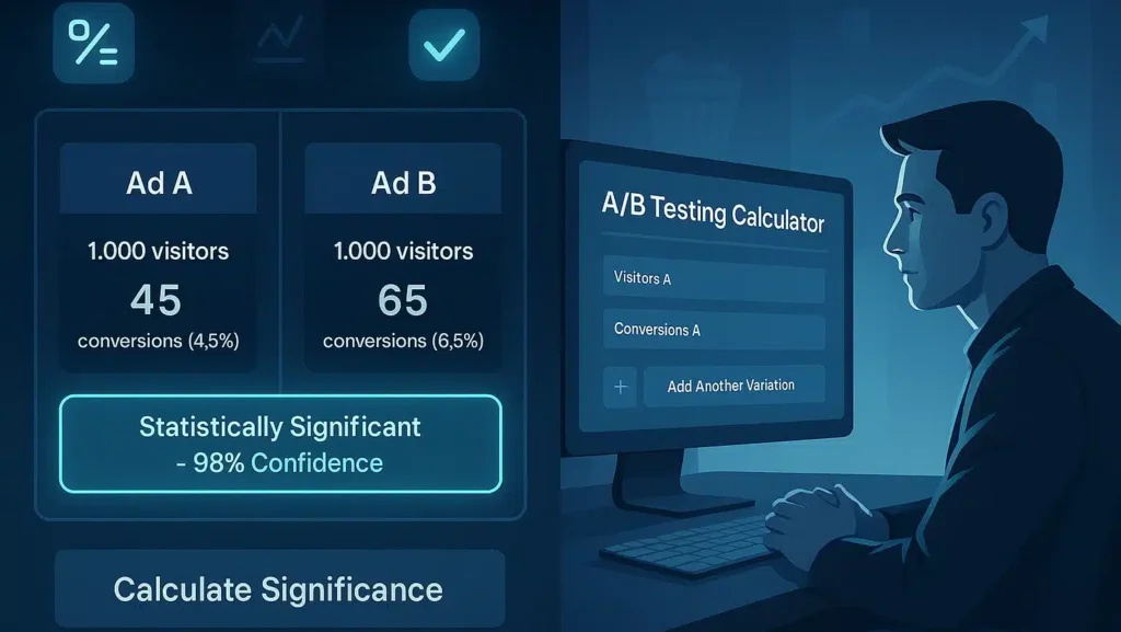A/B Testing Calculator for Ad Campaigns – Find Winning Variant