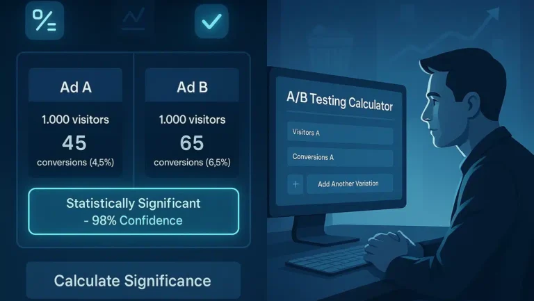 A/B Testing Calculator for Ad Campaigns – Find Winning Variant