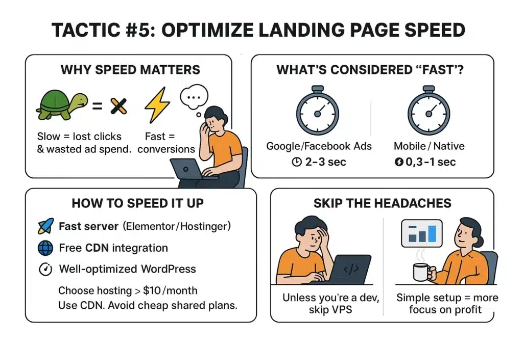 affiliate marketing optimize landing page loading speed