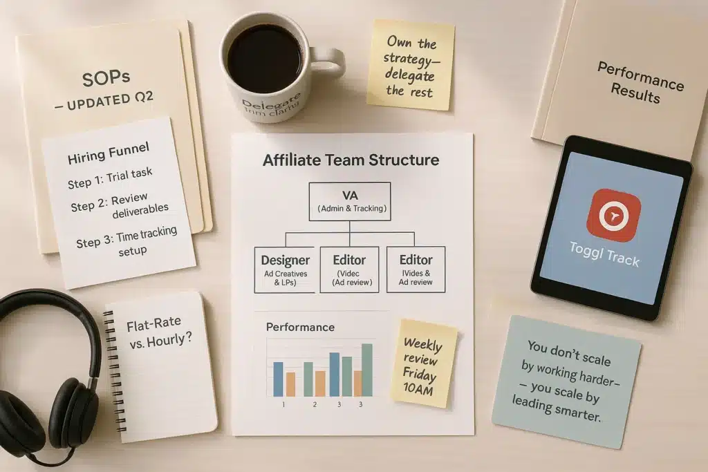 How to Build a Team for Affiliate Marketing (and Stop Doing Everything Yourself)