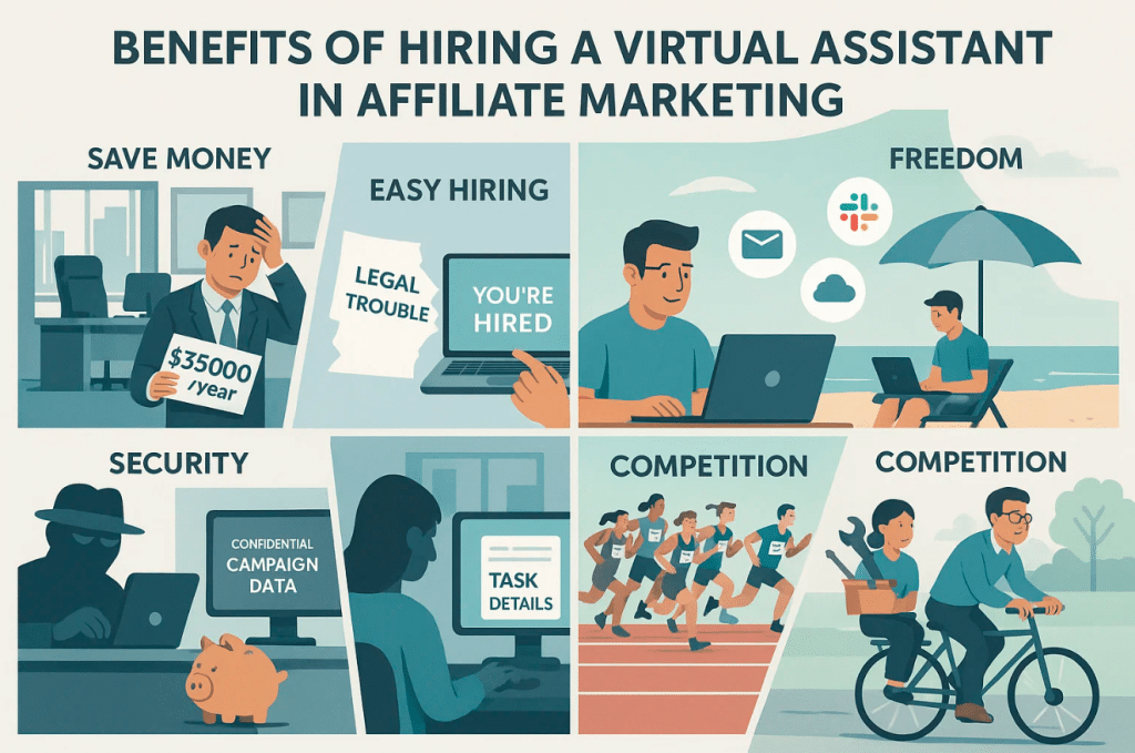 virtual assistants for affiliate marketing benefit