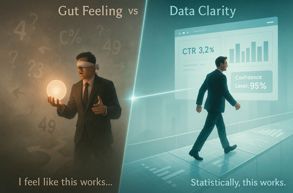 affiliate ad test base on data