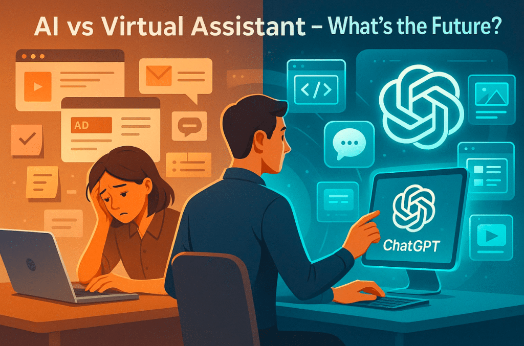 virtual assistants for affiliate marketing vs AI