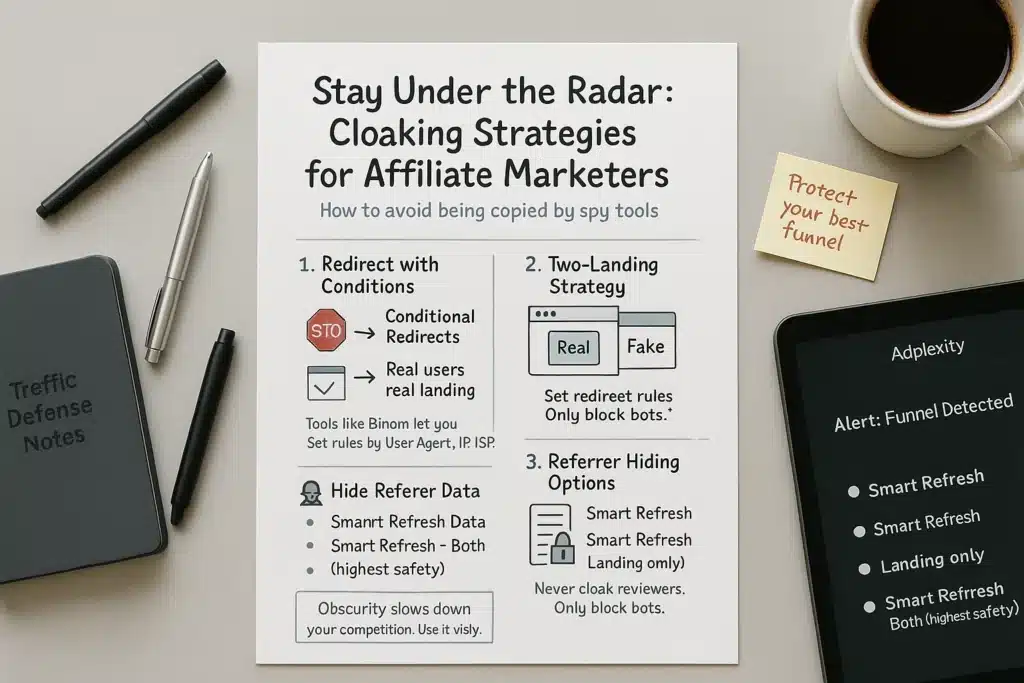 Solution #3: Don’t Be Too Visible on Spy Tools - hide affiliate Campaign 