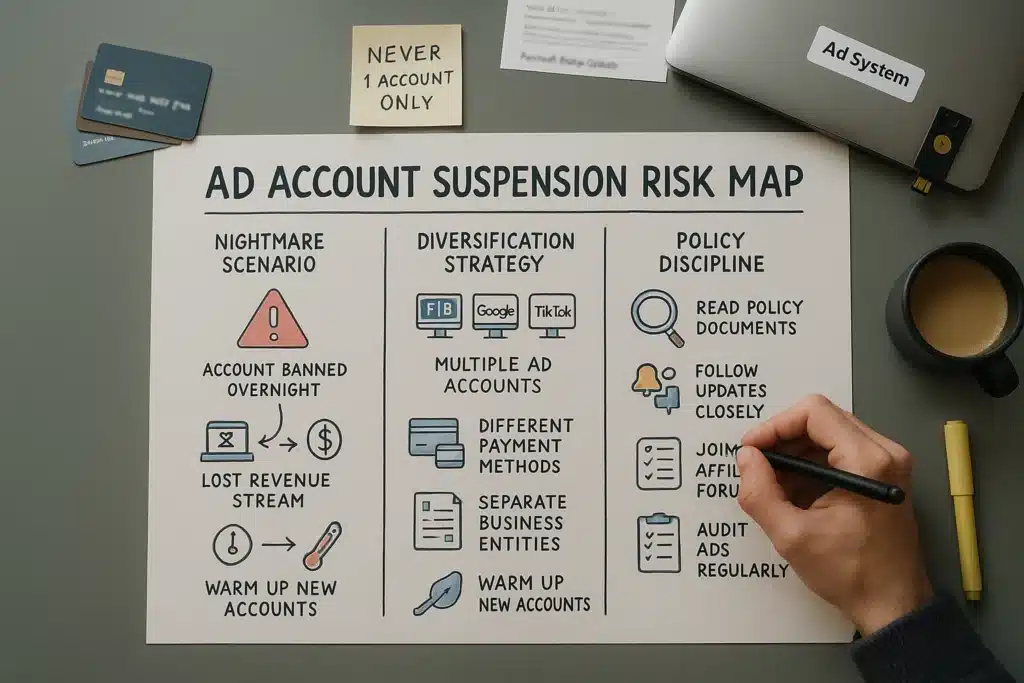 Secret #3: The Ad Account Suspension Nightmare in affiliate marketing 
