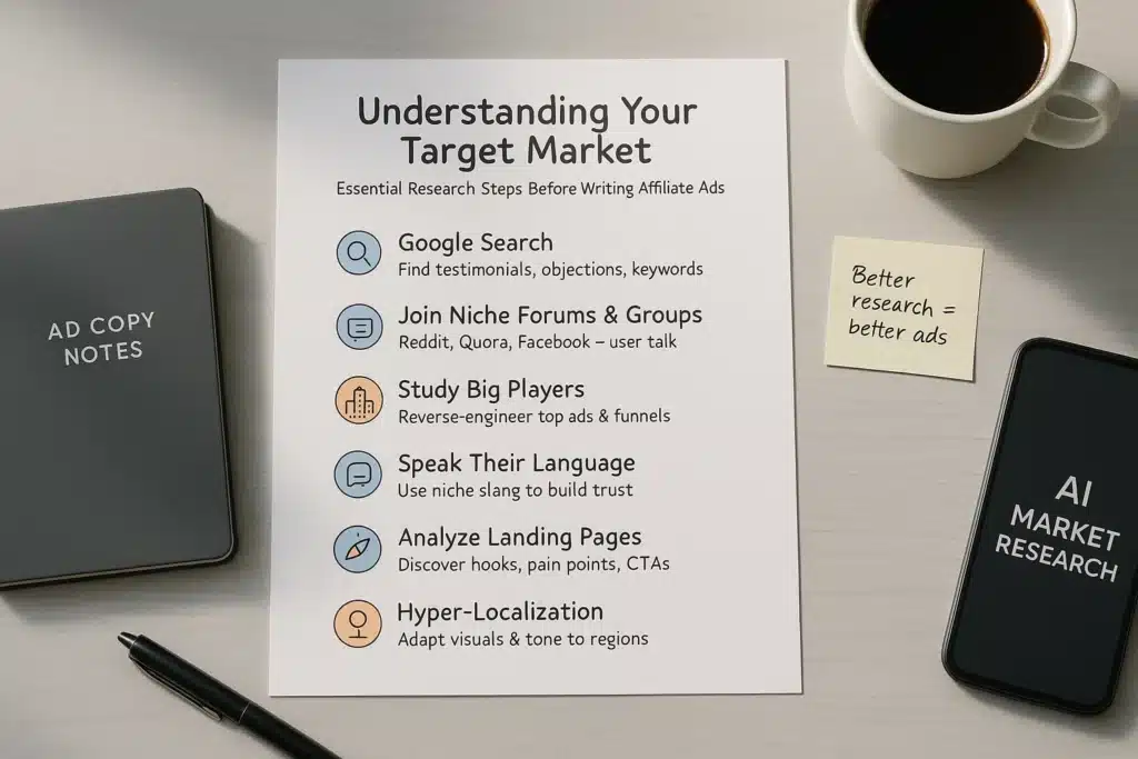 Know Your Target Market Inside Out - affiliate marketing 