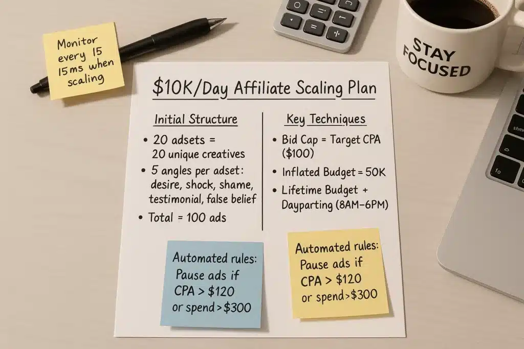 Scaling Facebook Ads to $10K/Day: Real Affiliate Campaign Structure That Works