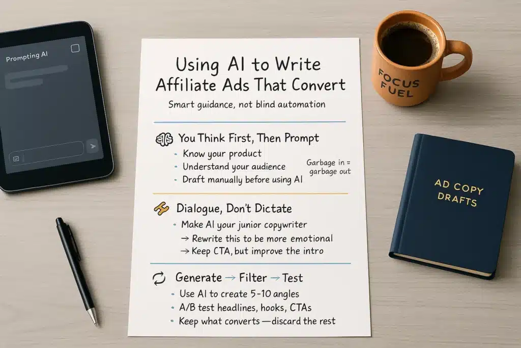 Using AI to Write Ads in Affiliate Marketing: Real-World Tips