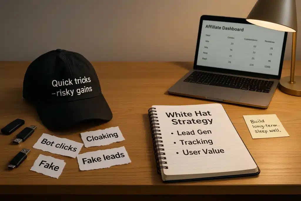 Mindset Mistake #6: “You Have to Cheat or Use Black-Hat Tricks to Make Real Money in affiliate marketing"