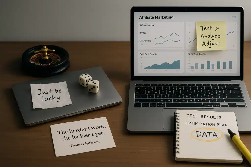 Mindset Mistake #8: “Successful Affiliate Campaigns Are Just About Luck”