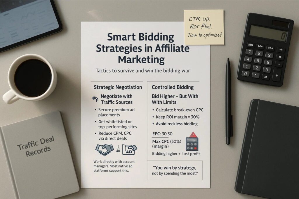 Solution #2: Use a Smart Strategy to Win the Bidding War - affiliate marketing