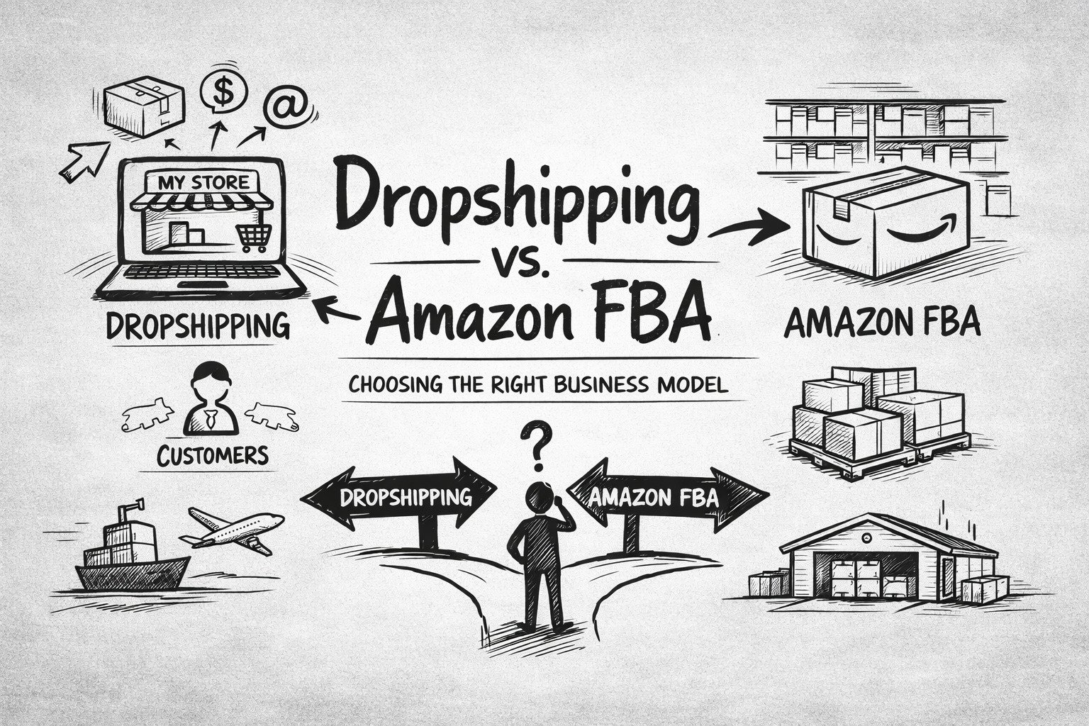 Amazon FBA vs Dropshipping: Which Online Business Model Should You Choose?