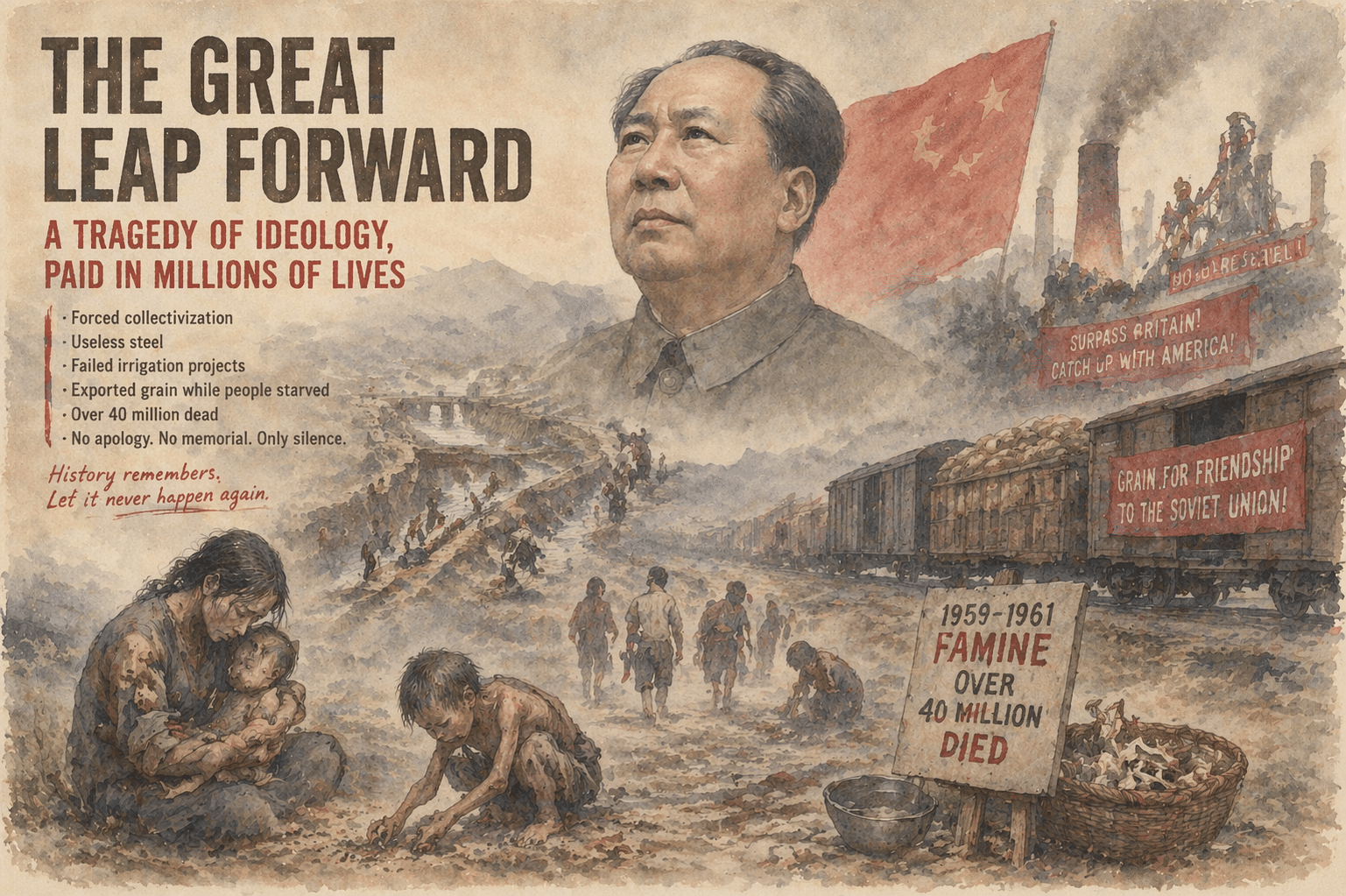 The Great Leap Forward Disaster: China’s Deadliest Famine That Was Erased from History