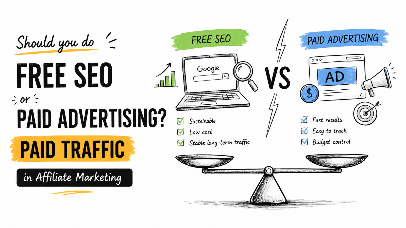 #5. SEO vs Paid Ads: The Best Way to Get Traffic for Affiliate Marketing
